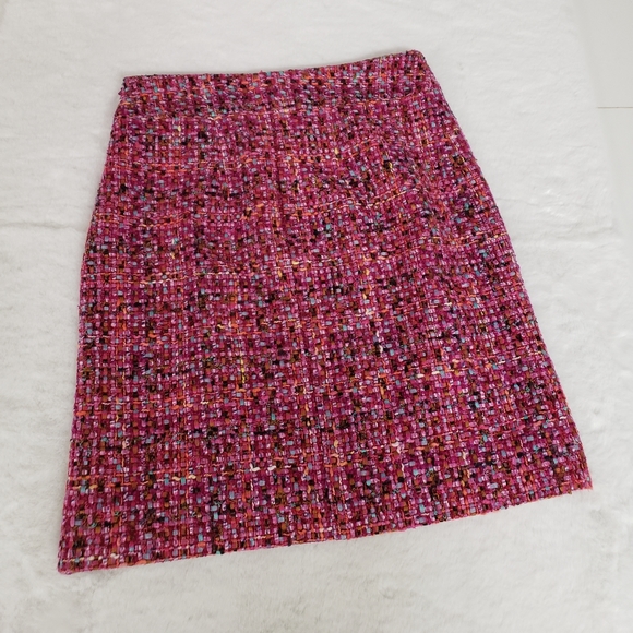 Carlisle Collection Pink Tweed Darya Pencil Skirt 4 $368 - Picture 6 of 8